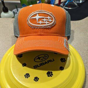 Subaru snapback trucker hat